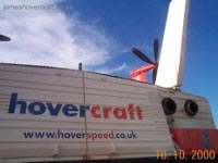 Close-up of the bow doors and cockpit